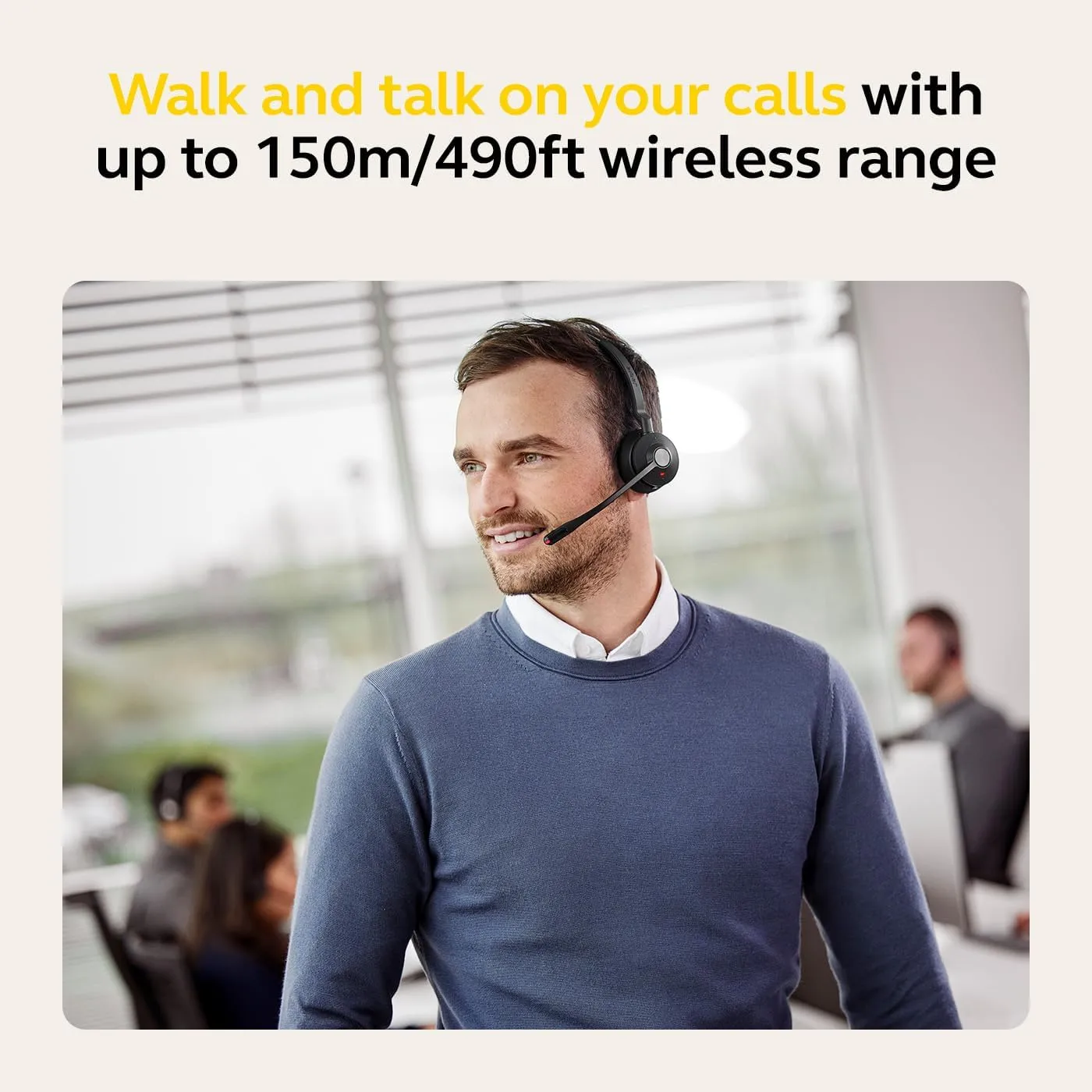 Jabra Engage 55 SE Wireless DECT Headset with Link 400 USB Adapter