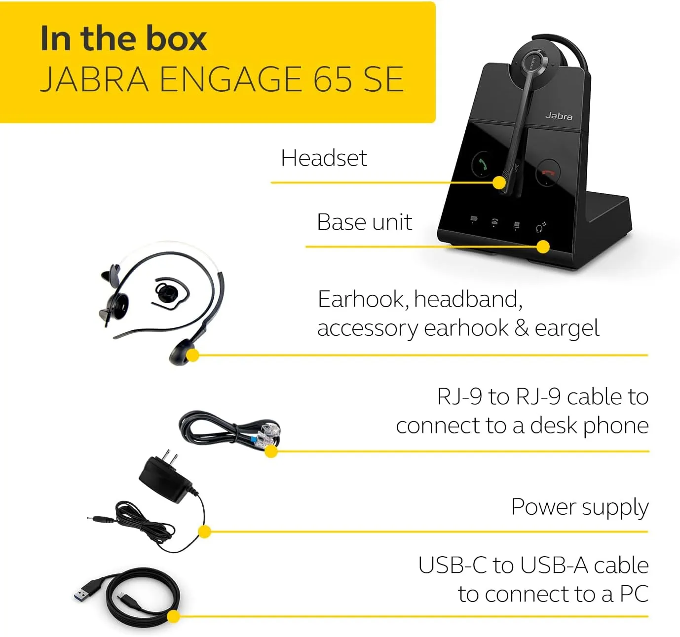 Jabra Engage 65 SE (Second Edition) Wireless Headset