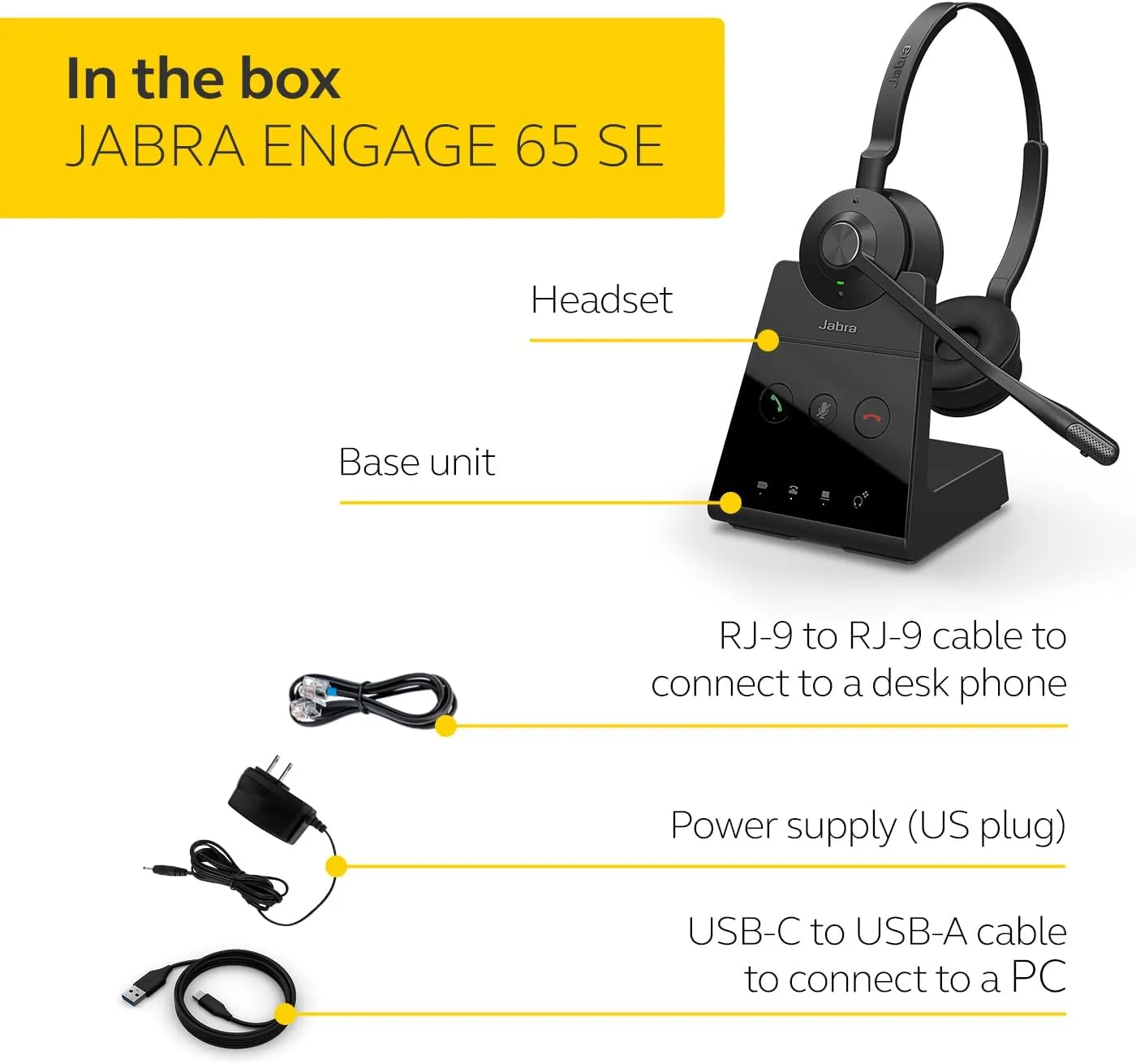 Jabra Engage 65 SE (Second Edition) Wireless Headset