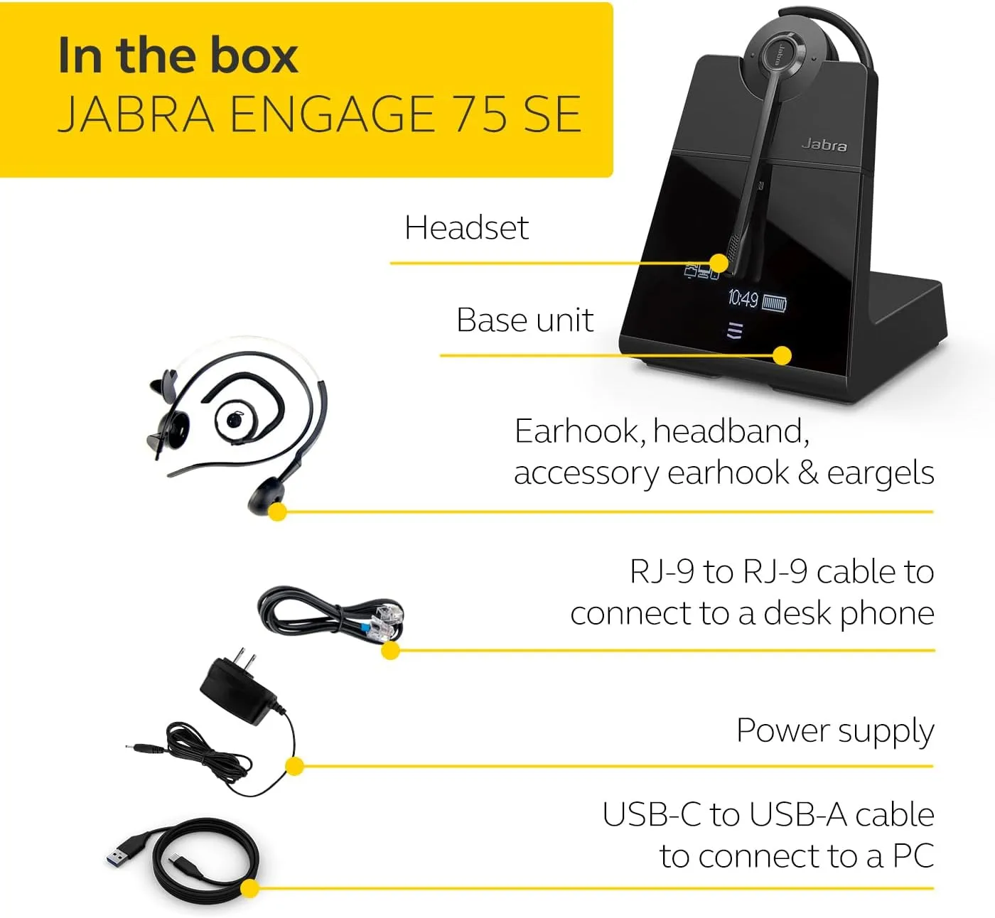Jabra Engage 75 SE Wireless Headset