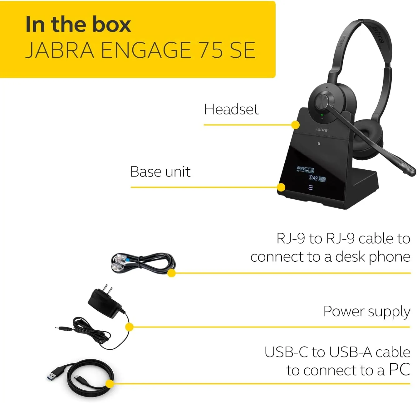 Jabra Engage 75 SE Wireless Headset