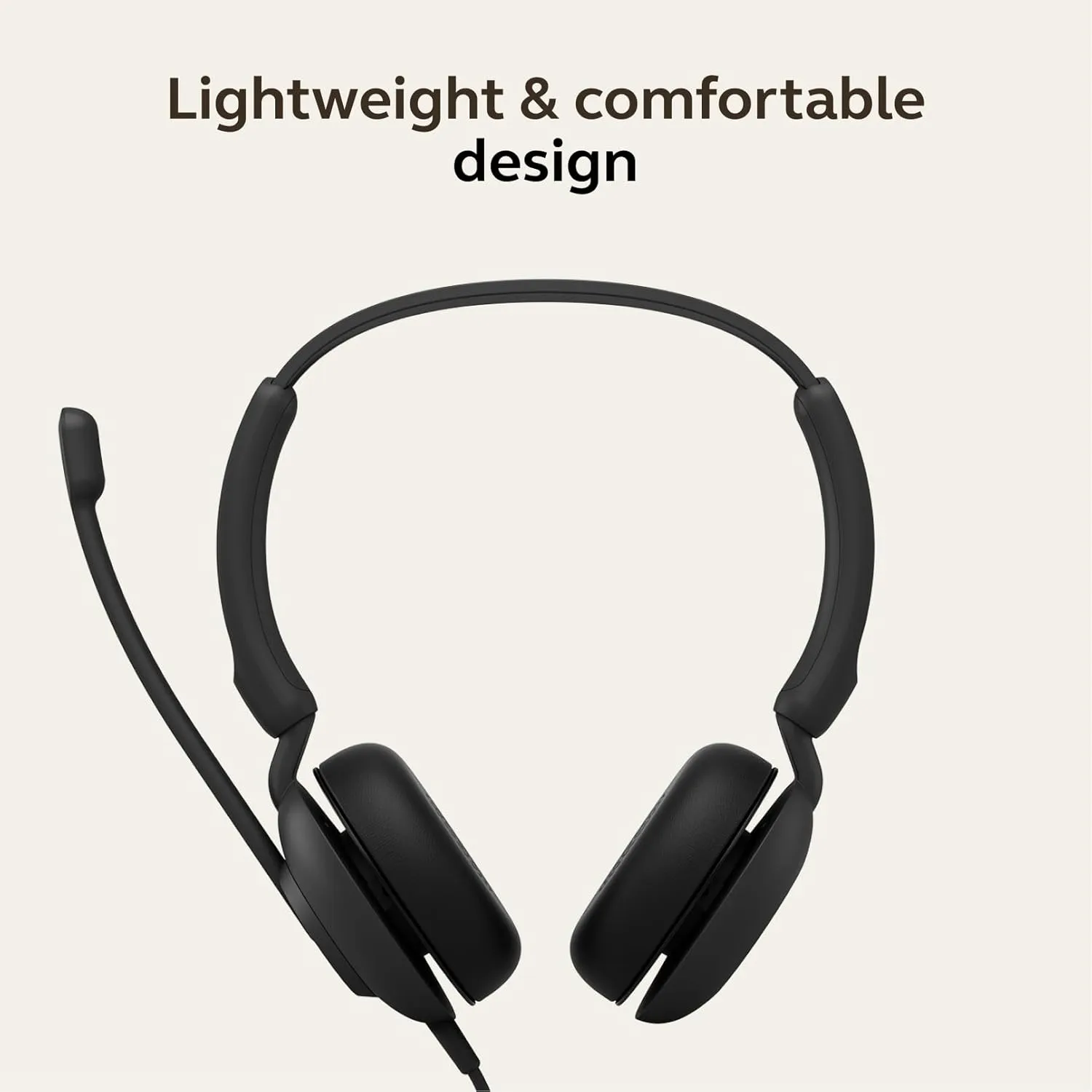 Jabra Evolve 10 Wired Headset with Noise-Cancelling Microphone, USB-A, Black