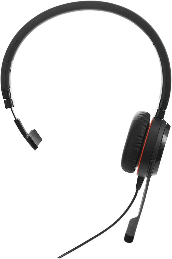 Jabra EVOLVE 20 Headset - Mono - USB Type C - Wired - 32 Ohm - 150 Hz to 7 kHz - Over-the-head - Monaural - 4993829289