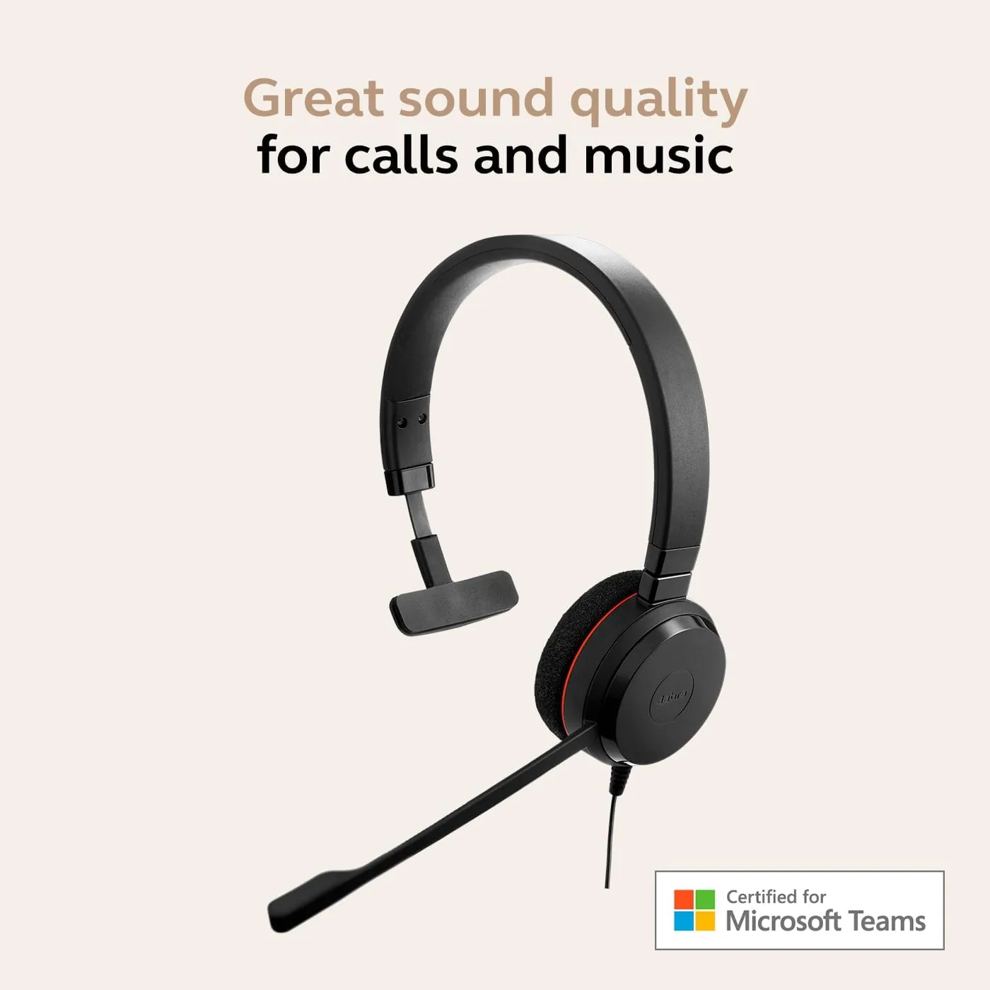 Jabra Evolve 20 Wired Headset (2025 Edition) - USB-C/A