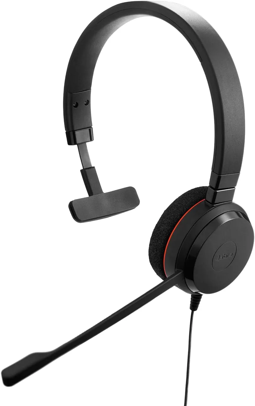 Jabra Evolve 20 Wired Headset (2025 Edition) - USB-C/A
