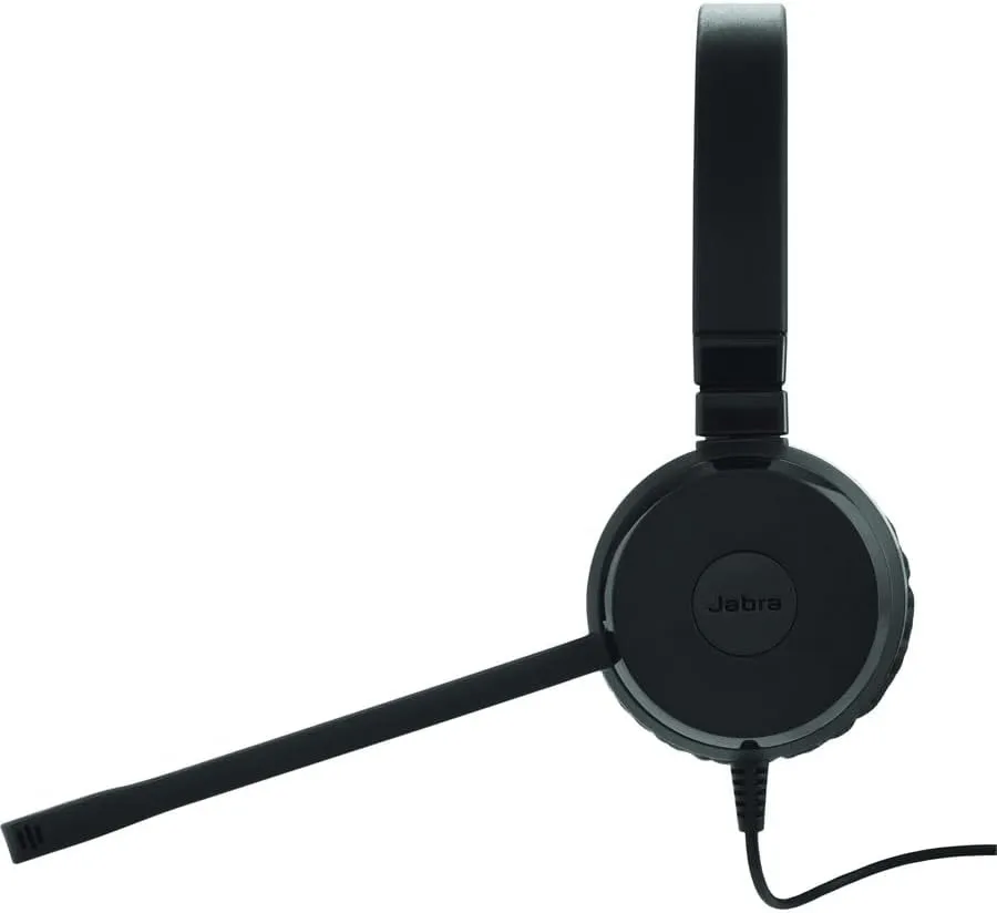 Jabra EVOLVE 20SE Headset - Stereo - USB - Wired - Over-the-head - Binaural - Supra-aural - Noise Canceling - Black