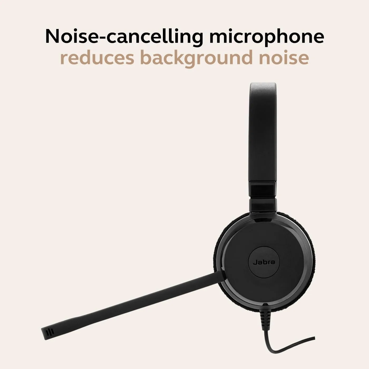 Jabra Evolve 30 II Wired Headset with Noise-Cancelling Microphone — USB-A/USB-C & 3.5mm