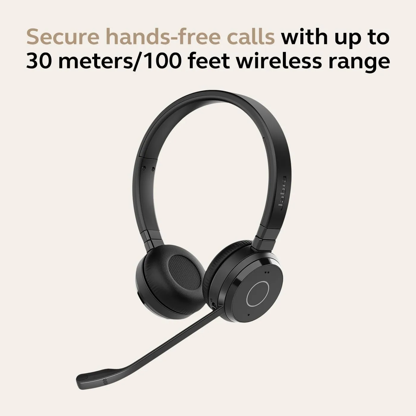 Jabra Evolve 65 TE (Third Edition) Wireless Dual-Ear Headset - MS Teams Certified