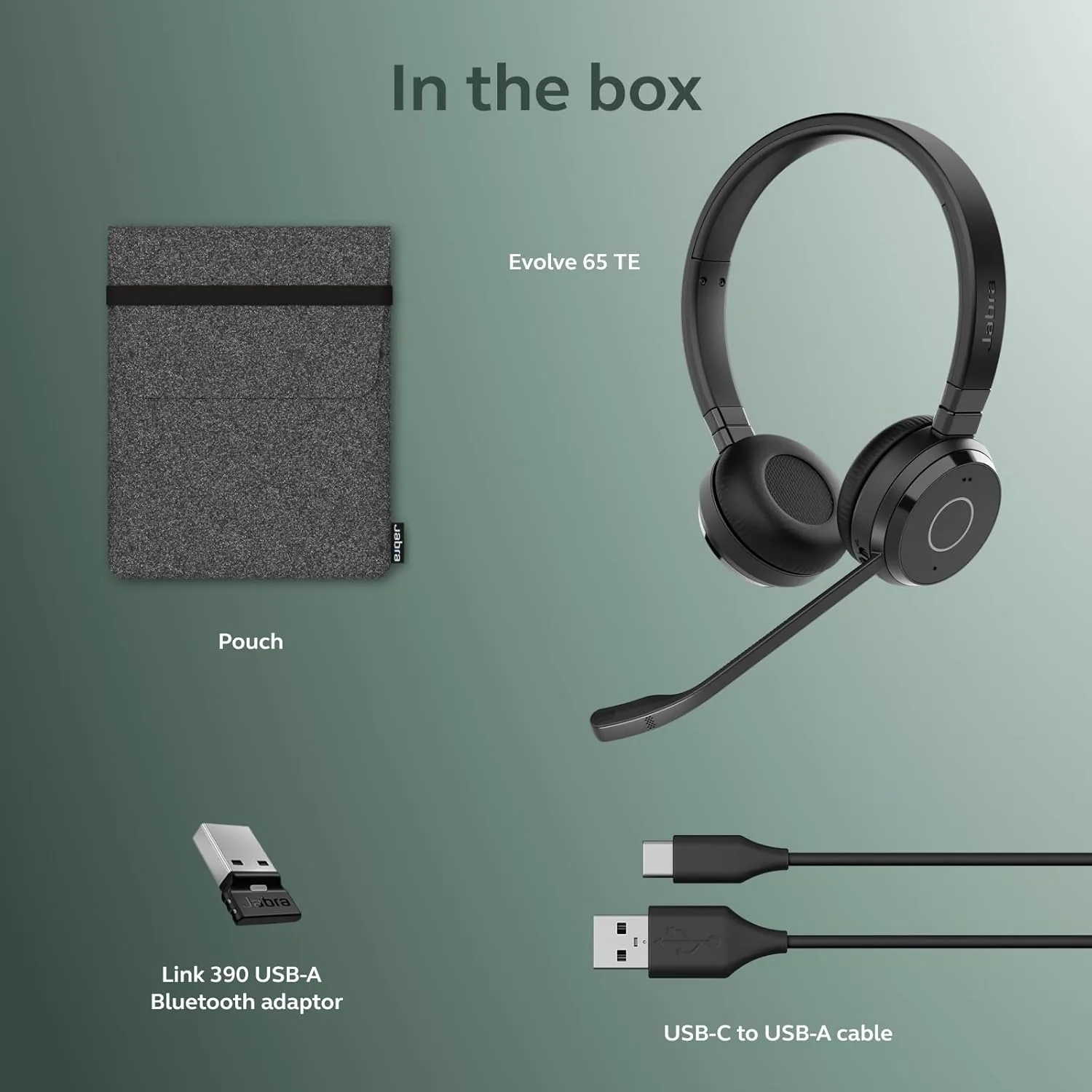 Jabra Evolve 65 TE (Third Edition) Wireless Dual-Ear Headset - MS Teams Certified