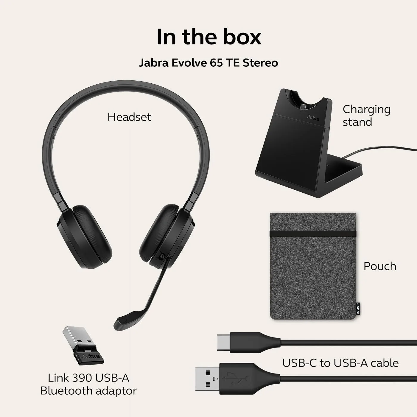 Jabra Evolve 65 TE (Third Edition) Wireless Headset
