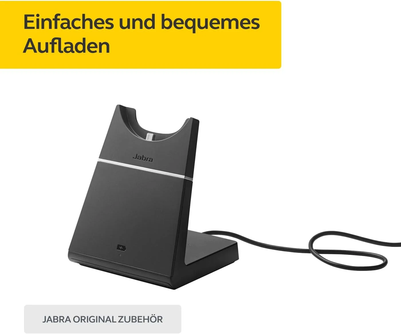 Jabra Evolve 75 Charging Stand Only – Provides Easy and Convenient Charging and Storage, Authentic Office Headset Accessory