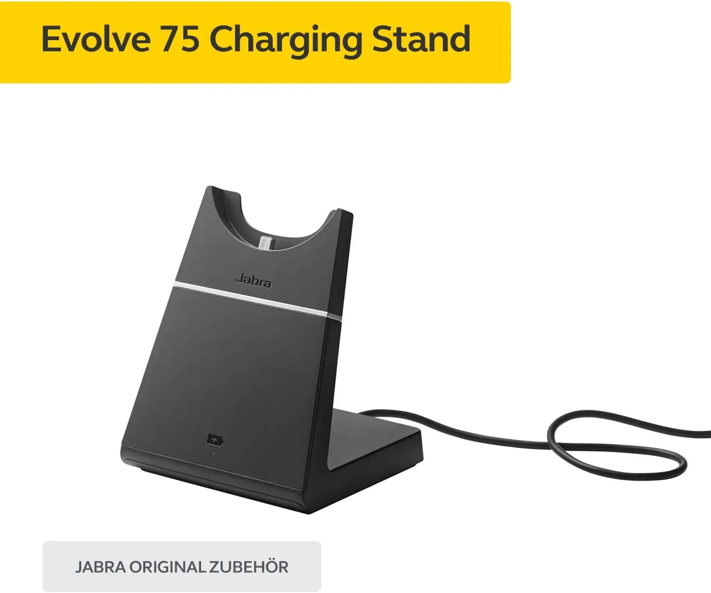 Jabra Evolve 75 Charging Stand Only – Provides Easy and Convenient Charging and Storage, Authentic Office Headset Accessory