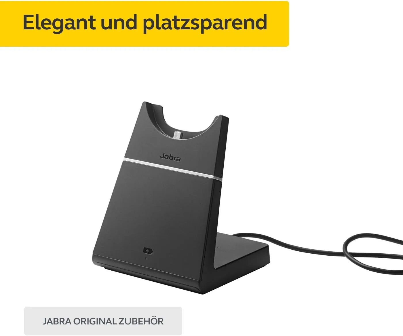 Jabra Evolve 75 Charging Stand Only – Provides Easy and Convenient Charging and Storage, Authentic Office Headset Accessory