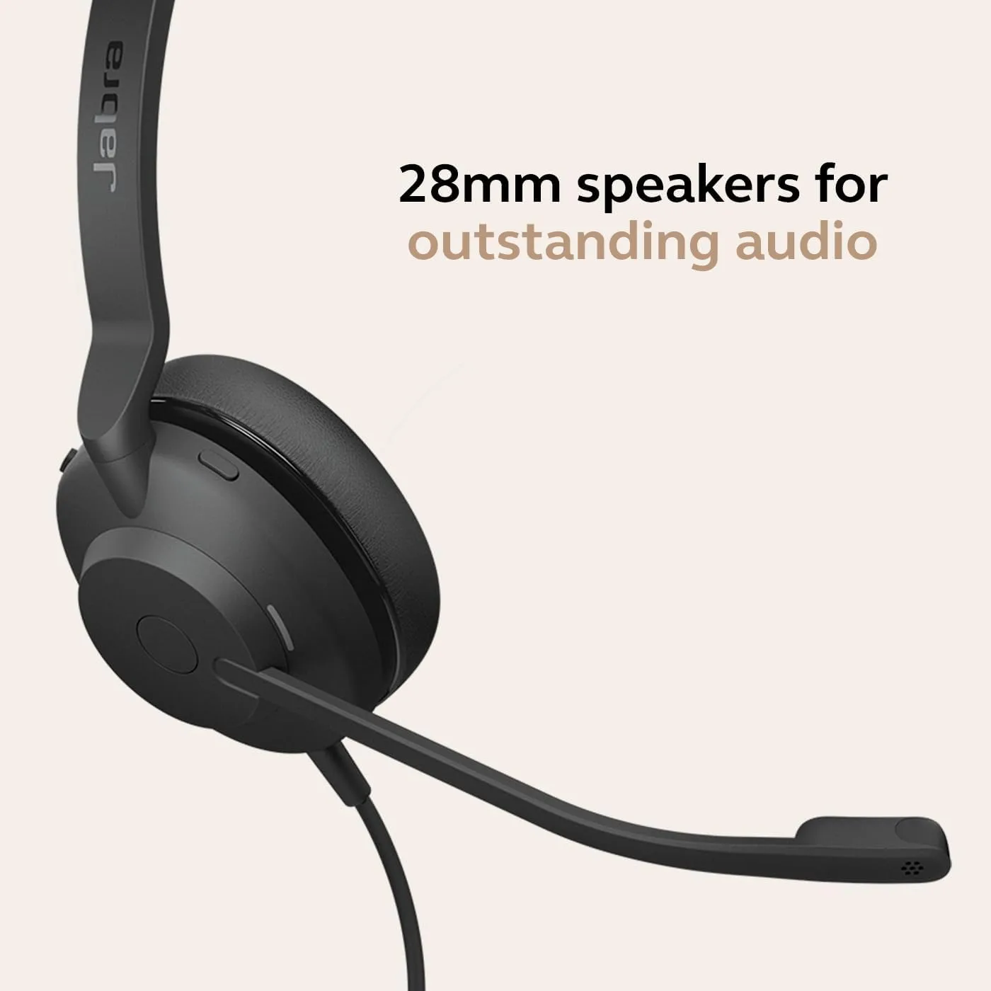 Jabra Evolve2 30 SE Wired On-Ear Headset with USB-A/USB-C