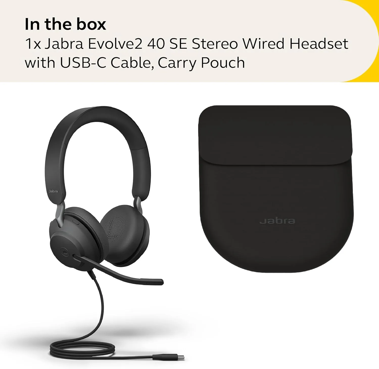 Jabra Evolve2 40 SE Wired Noise-Cancelling Headset