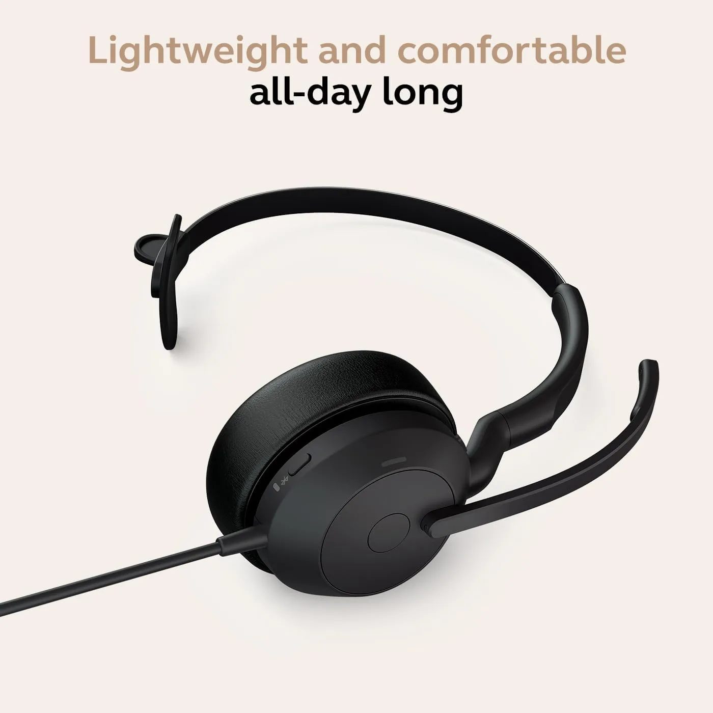 Jabra Evolve2 50 Single-Ear Headset, USB-C/A, Noise-Cancelling