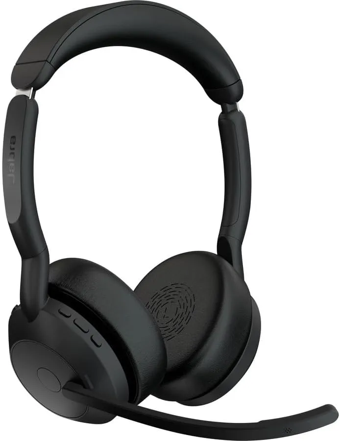 Jabra Evolve2 55 Stereo Wireless Headset with Charging Stand, AirComfort Technology
