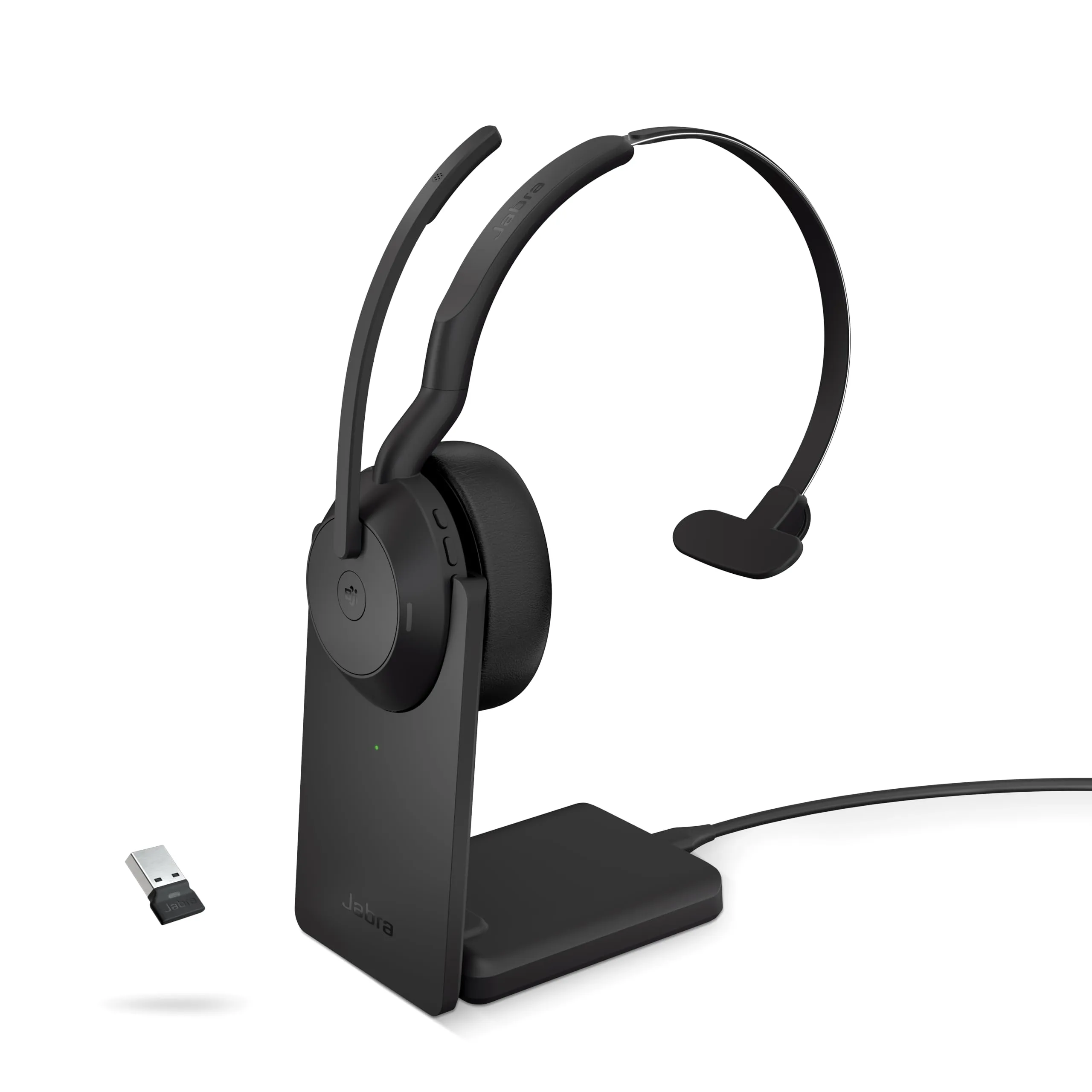 Jabra Evolve2 55 Stereo Wireless Headset with Charging Stand, AirComfort Technology