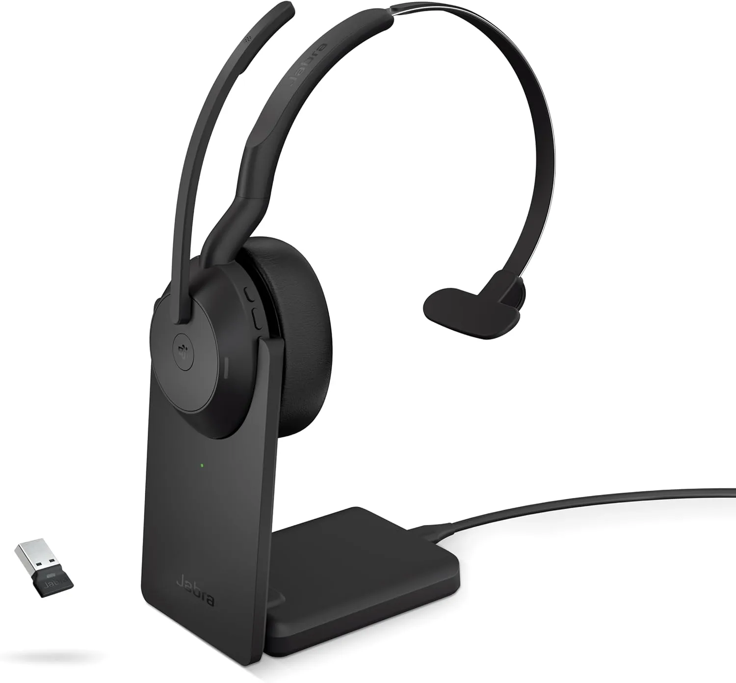 Jabra Evolve2 55 Stereo Wireless Headset with Charging Stand, AirComfort Technology