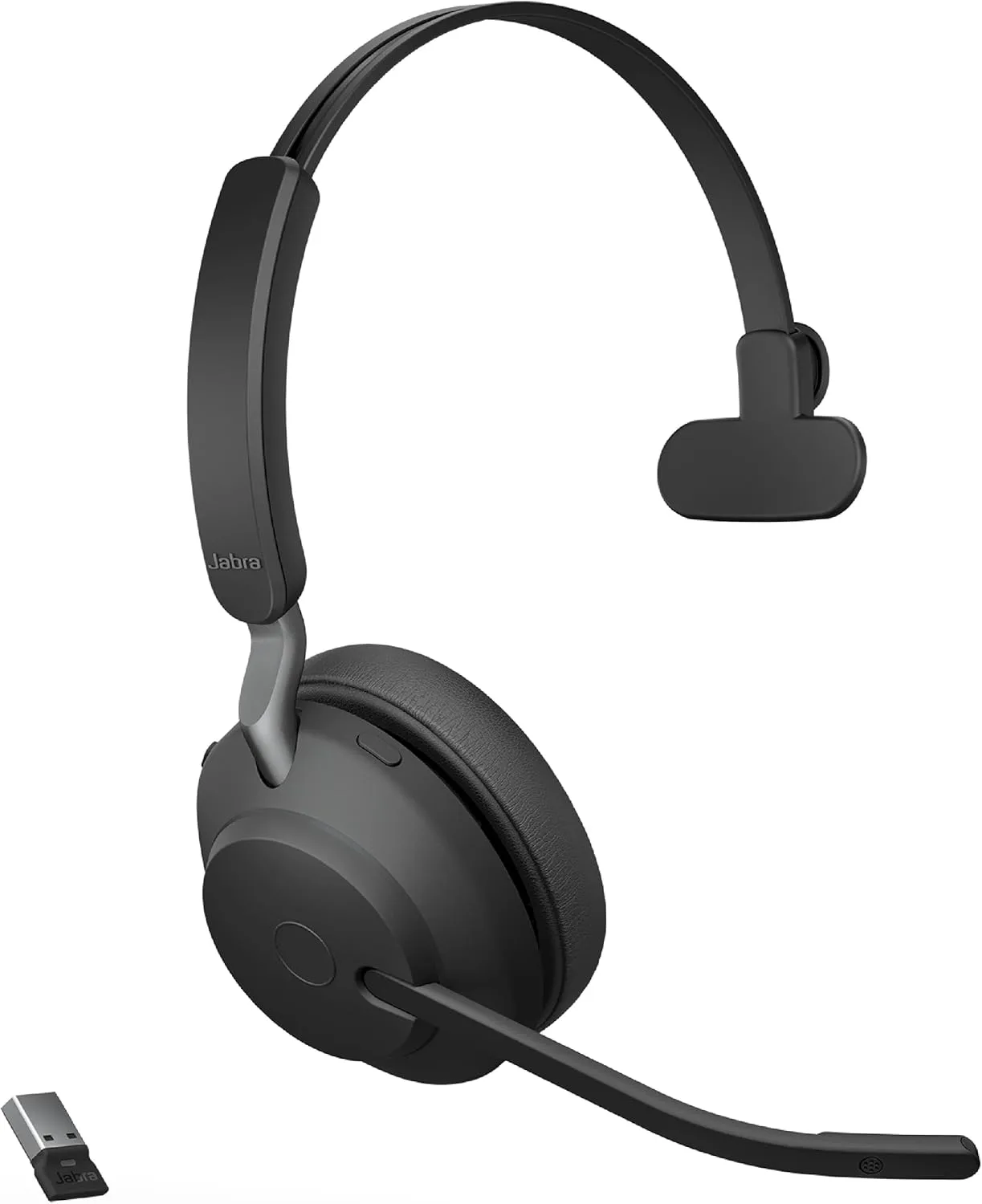 Jabra Evolve2 65 - USB-A MS Teams Mono with Charging Stand - Black Wireless Headset/Music Headphones