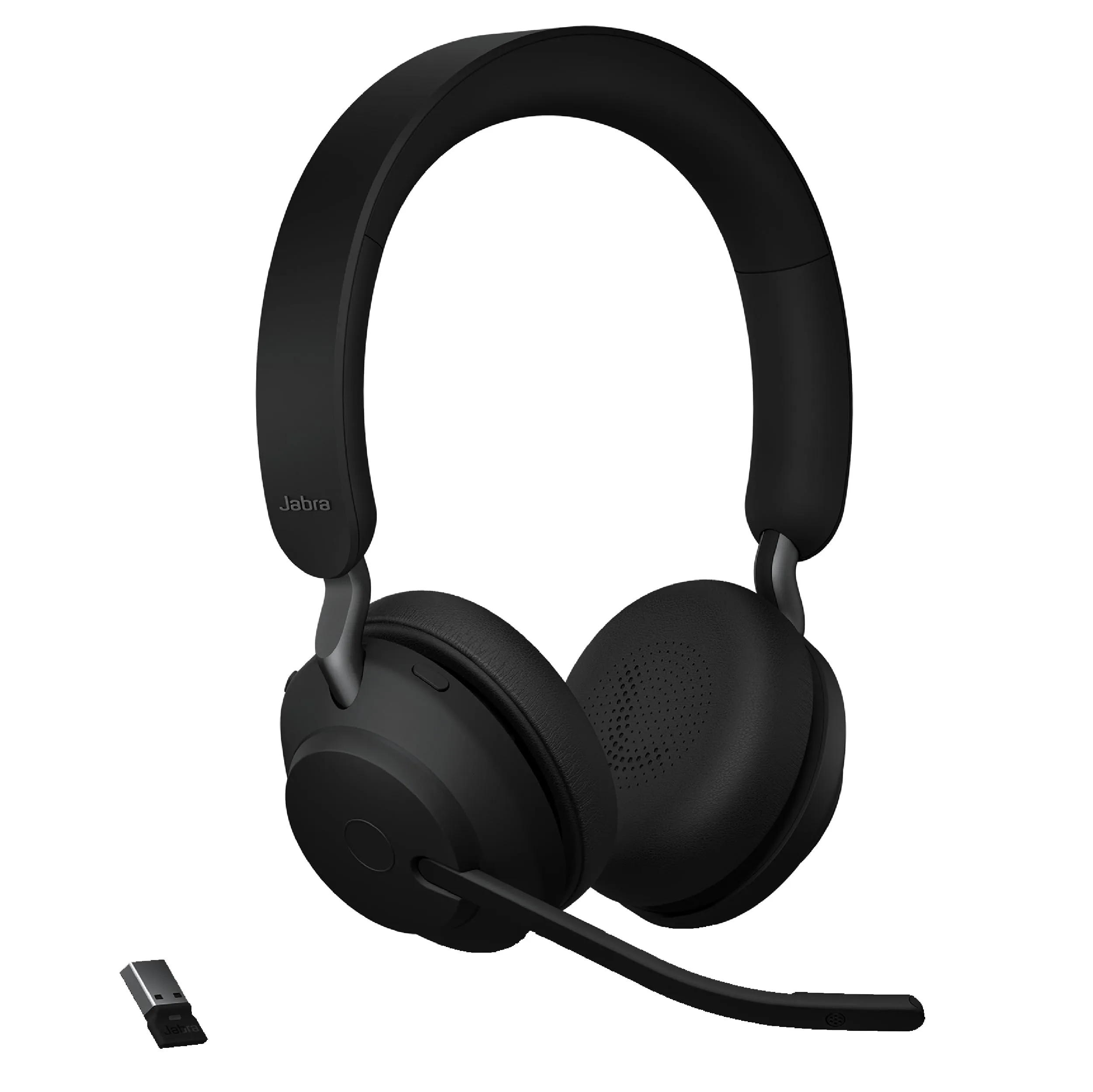 Jabra Evolve2 65 Wireless Headset On-Ear Bluetooth Headphones for Calls and Music