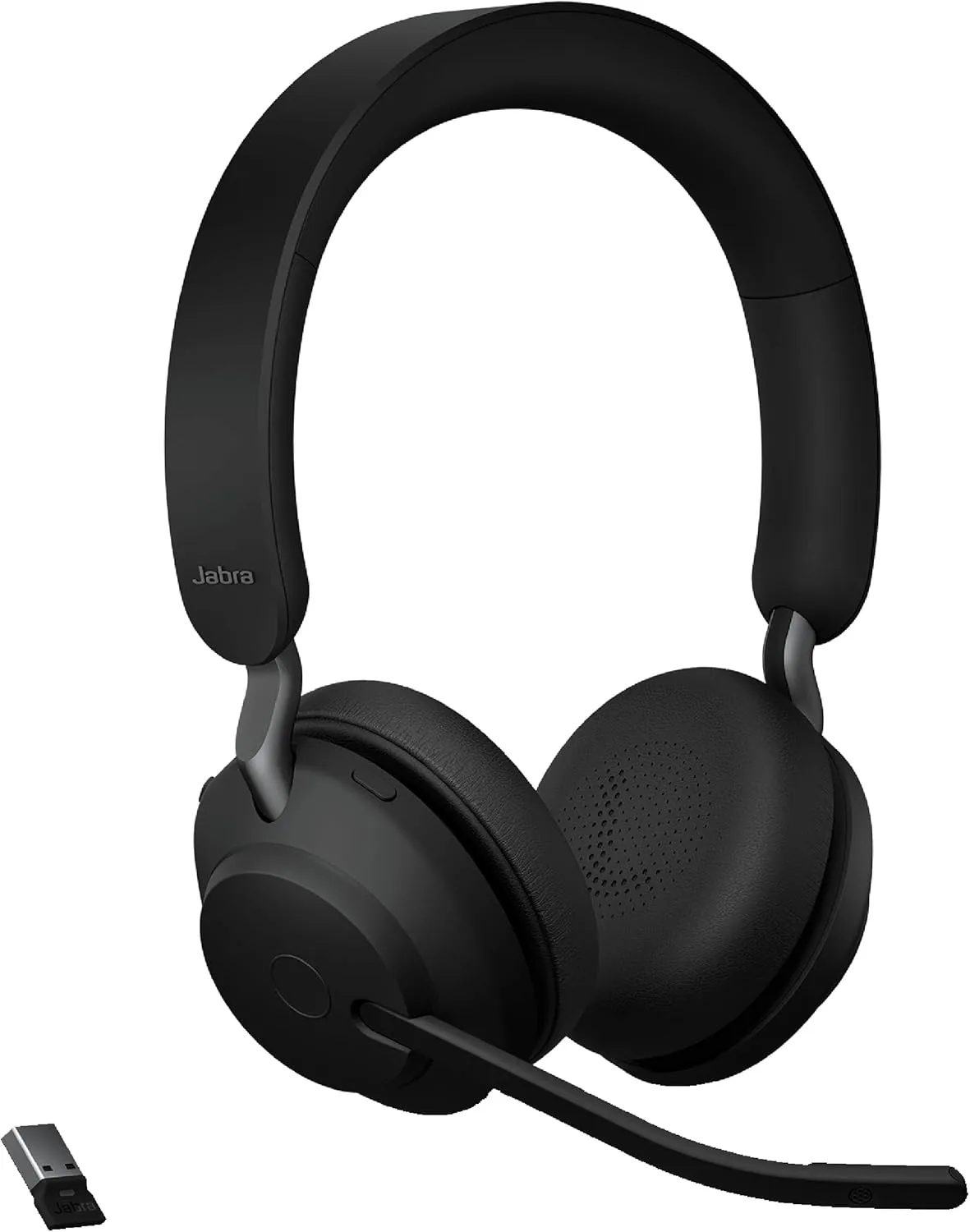 Jabra Evolve2 65 Headset With Charging Stand - Stereo - USB Type A - Wireless - Bluetooth - Over-the-head - Binaural