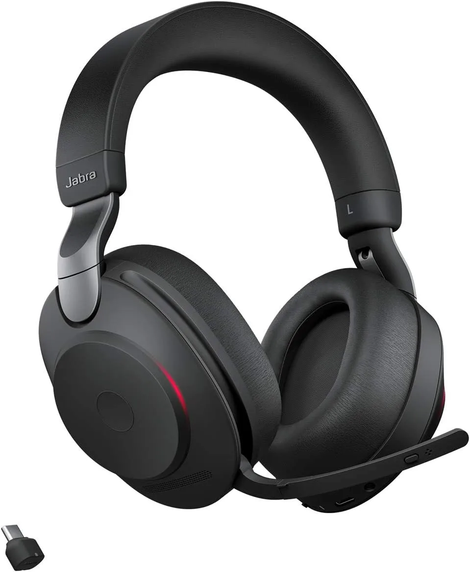 Jabra Evolve2 85 Wireless Over-Ear Headset – ANC, UC/Teams Certified