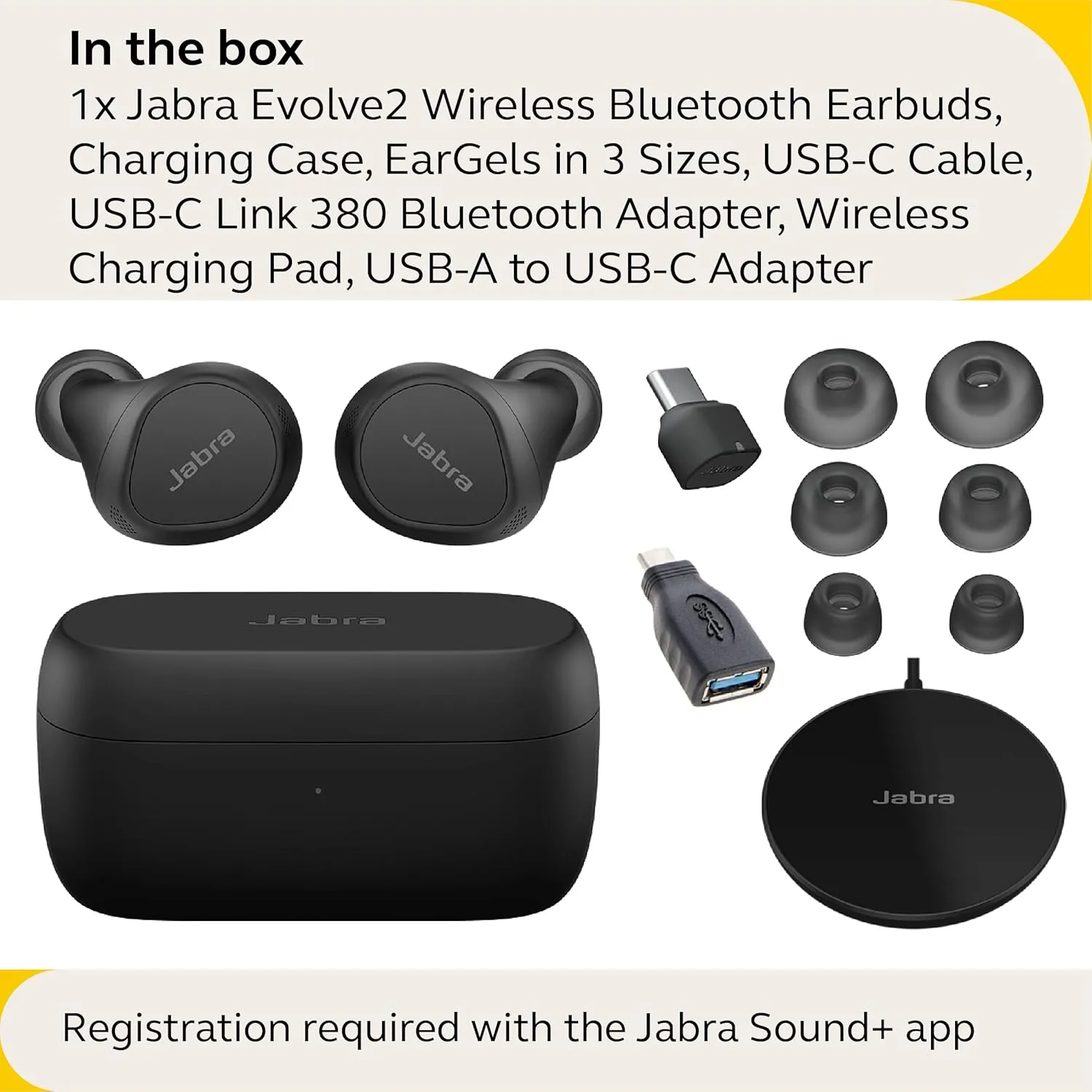 Jabra Evolve2 Buds True Wireless Earbuds