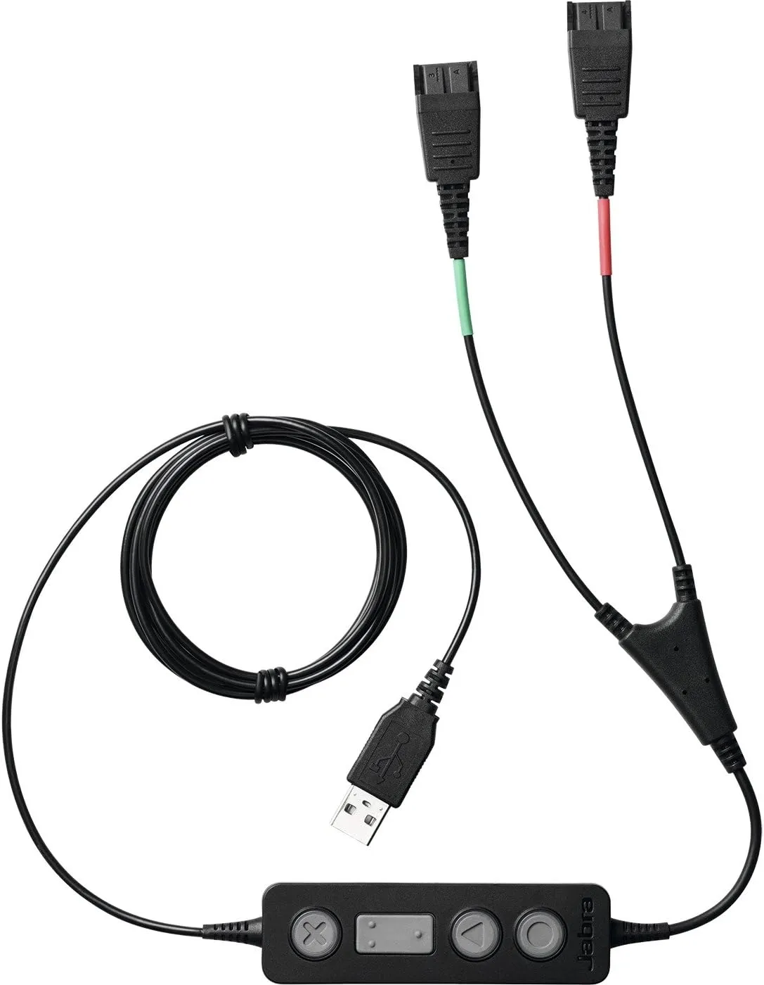 Jabra 265-09 Link 265 USB/QD Training Cable, Black