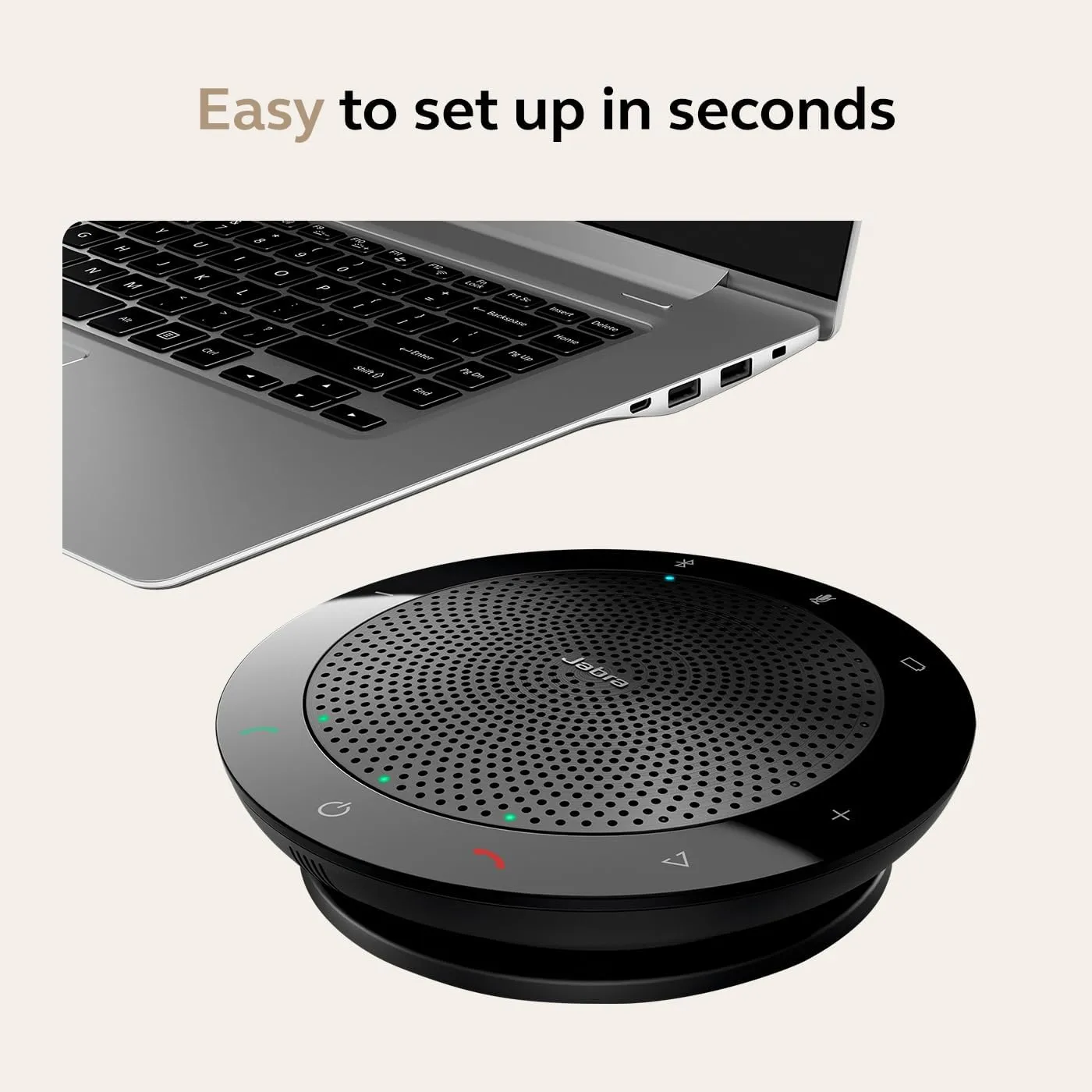 Jabra Speak Portable Bluetooth/USB Speakerphone