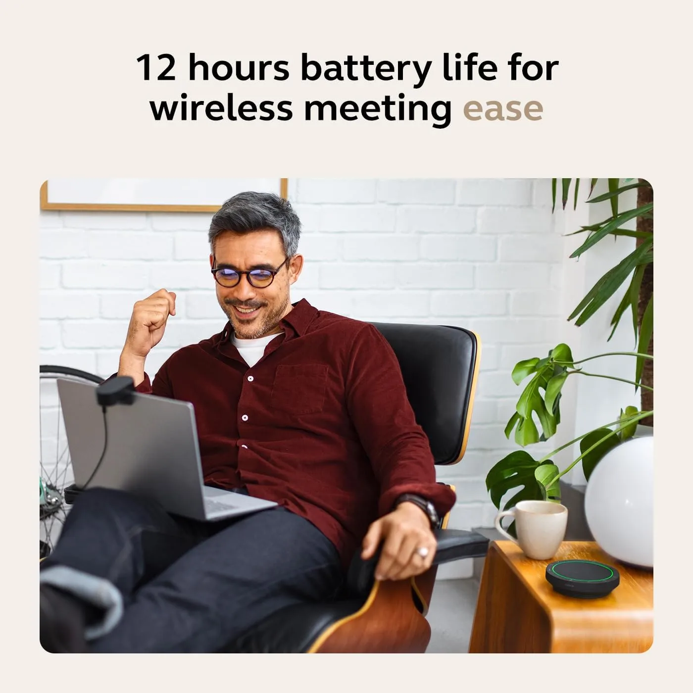 Jabra Speak2 55 Wireless Bluetooth Speakerphone (2025) - Certified Microsoft Teams, Dark Grey