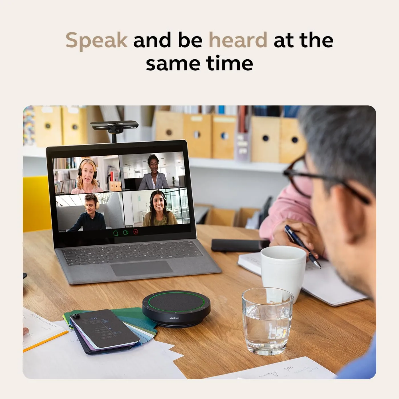 Jabra Speak2 55 Wireless Bluetooth Speakerphone (2025) - Certified Microsoft Teams, Dark Grey