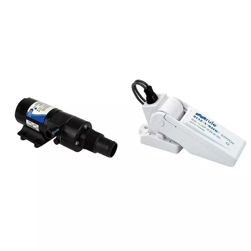 Jabsco 18590-2092 Macerator Pump, Self Priming, Run Dry Protection, Waste Evacuation, 12 Volts DC