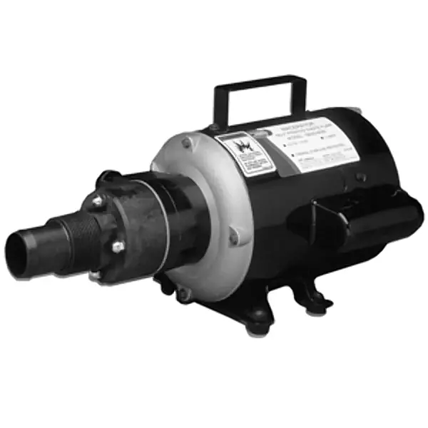 Jabsco 18690-0000 Marine Run Dry Heavy Duty Macerator Waste Pump (115-Volt, Marine Model), Black