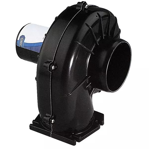 Jabsco 34739 Series Flange Mount Blower, 3 inch, 150 CFM 24 Volt