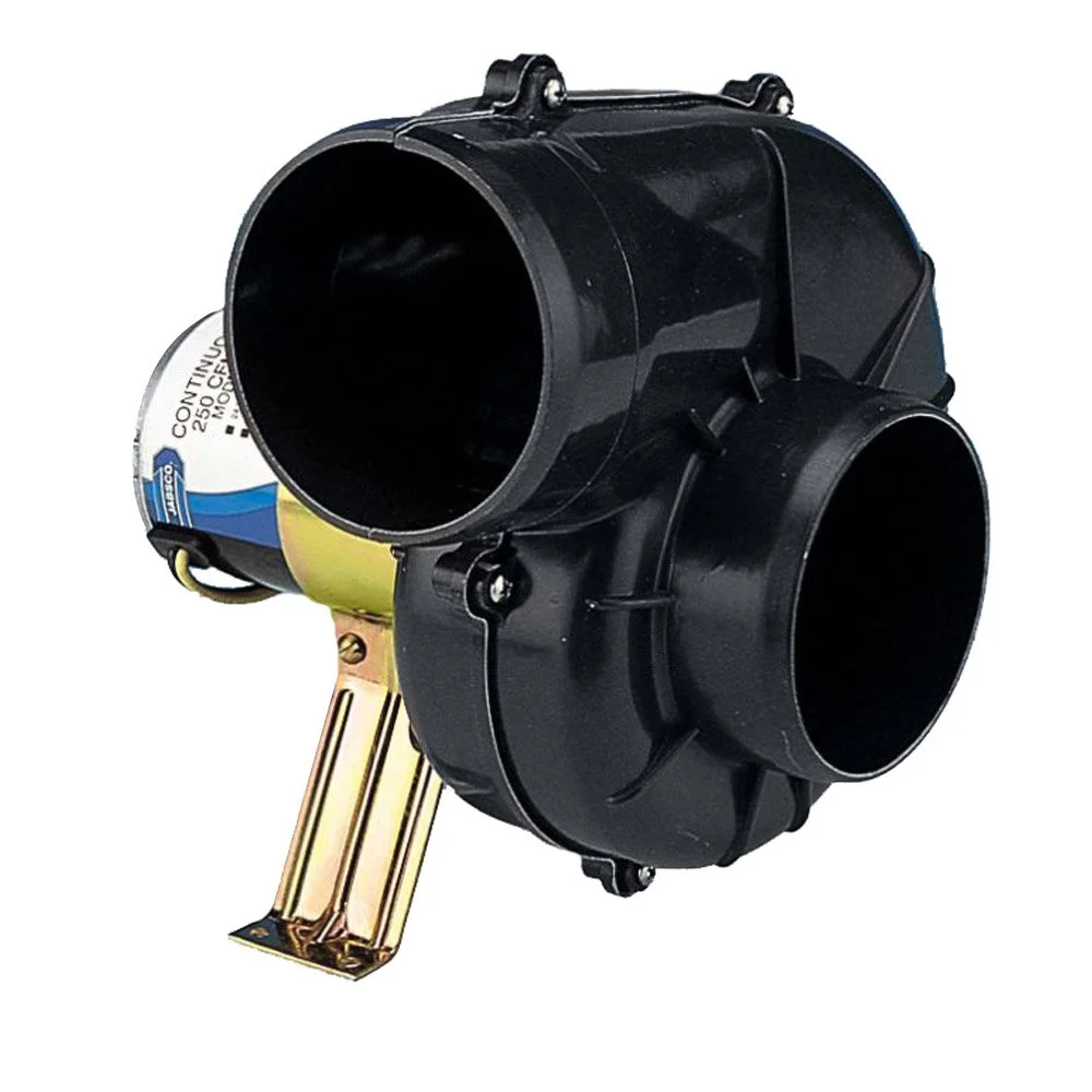 Jabsco 35770 Series Flexmount Blower, Continuous Duty, 4 inch, DC 250 CFM 24 Volts Dc