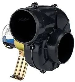 Jabsco 35770 Series Flexmount Blower, Continuous Duty, 4 inch, DC 250 CFM 24 Volts Dc
