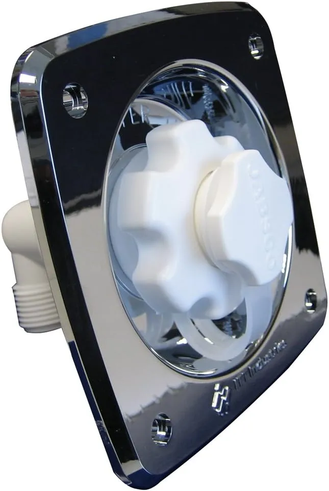 Jabsco Flush Mount Water Pressure Regulator 45psi - Chrome