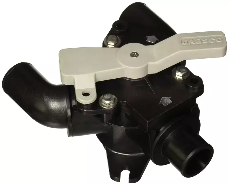 Jabsco 45490-1000 Marine Waste Tank Y-Valve,Black