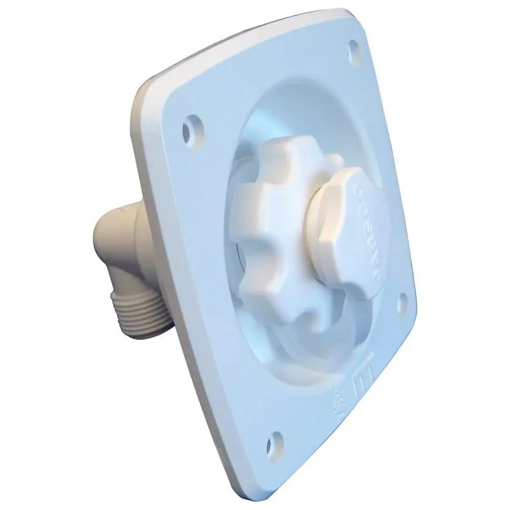 Jabsco Flush Mount Water Pressure Regulator 45psi - White