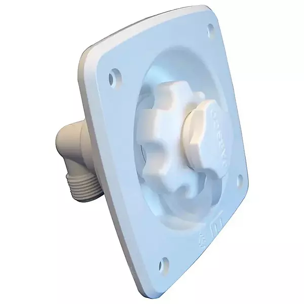 Jabsco Flush Mount Water Pressure Regulator 45psi - White