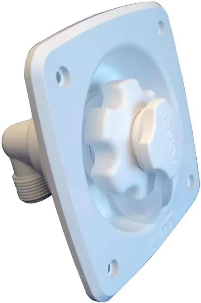 Jabsco Flush Mount Water Pressure Regulator 45psi - White