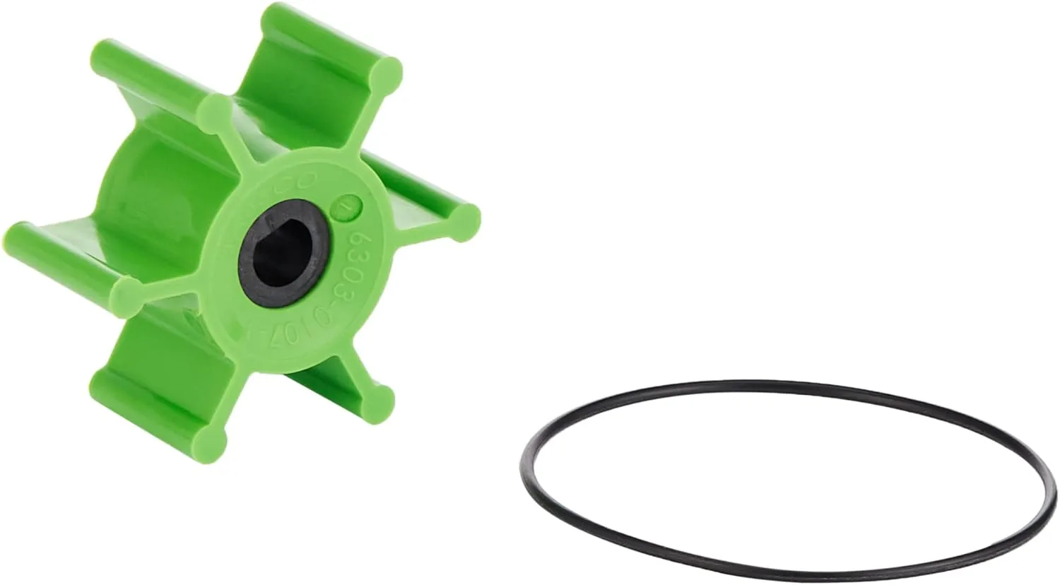 Jabsco 6303-0007-P, Urethane, Drive Type 4, 6 Blade, 2 Diameter, 7/8 Width, 5/16 Shaft, Plastic Insert Impellers