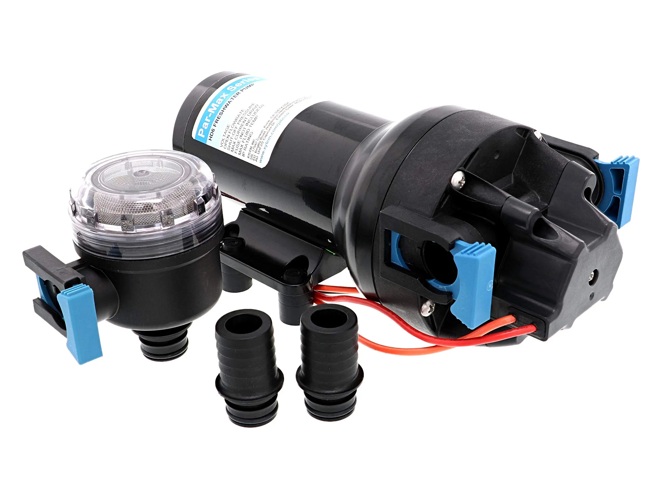 Jabsco Hotshot HD6 Heavy Duty Washdown Pump w/25' HoseCoil - 12V - 6 GPM - 70 PSI