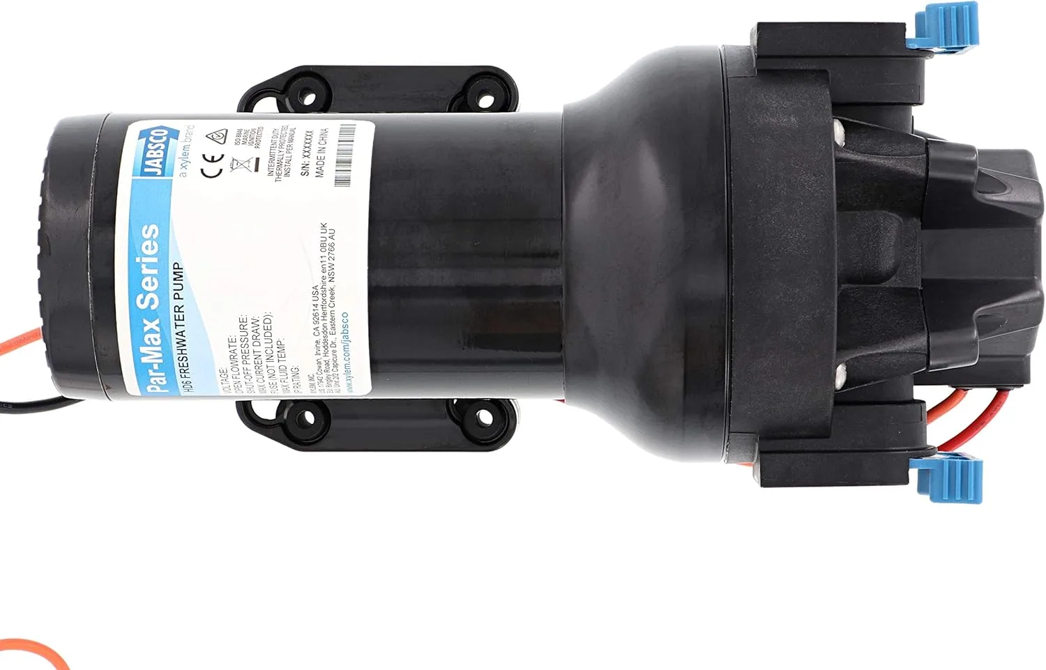 Jabsco Hotshot HD6 Heavy Duty Washdown Pump w/25' HoseCoil - 12V - 6 GPM - 70 PSI