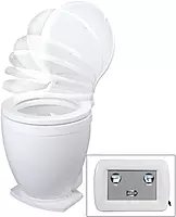 Jabsco Lite Flush Electric 12V Toilet w/Control Panel