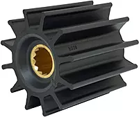 Jabsco 17936-0001-P, Neoprene, Drive Type 7, 12 Blade, 3-3/4 Diameter, 3-1/2 Width, 1 Shaft, Brass Insert