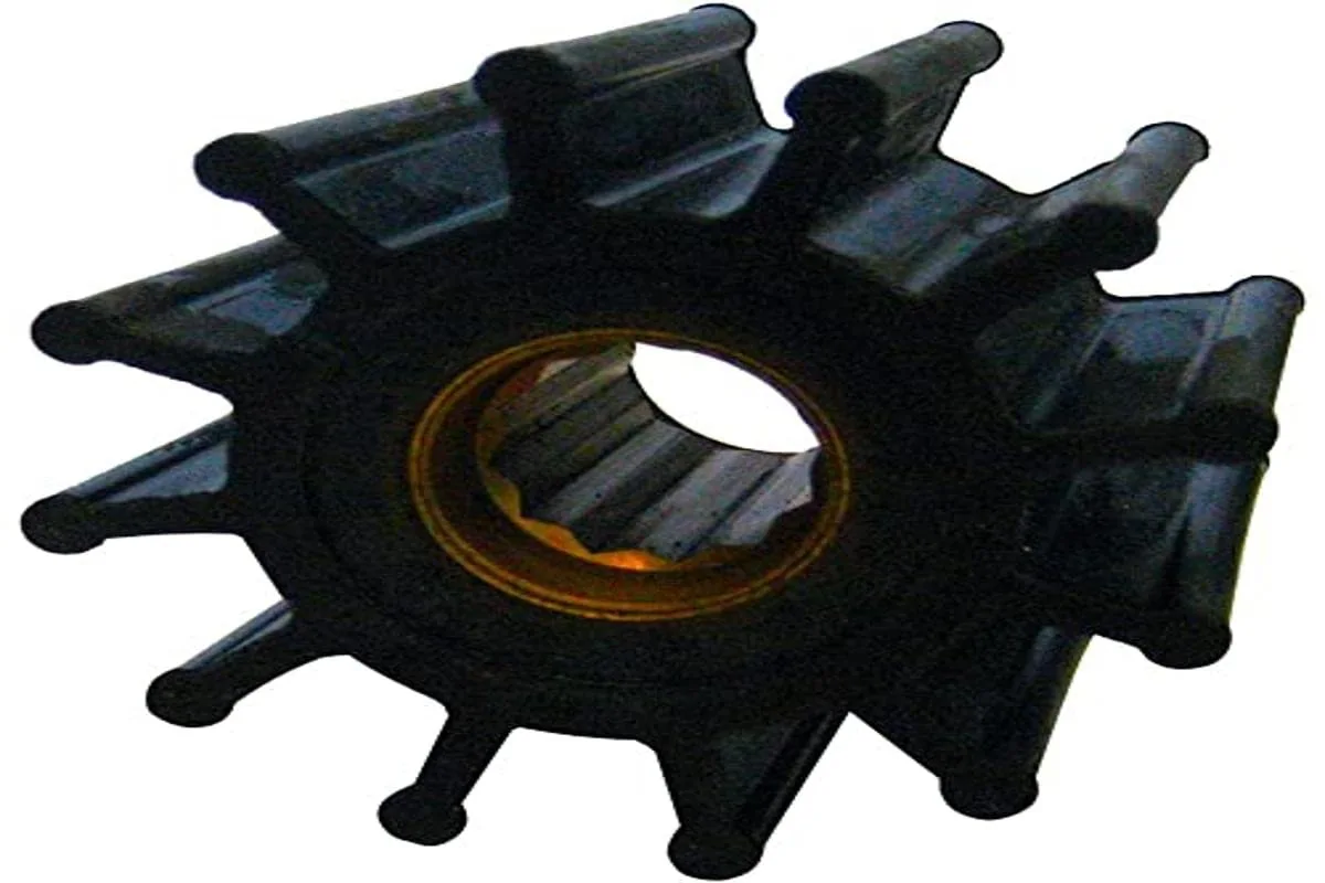 Jabsco 1210-0001-P, Neoprene, Drive Type 7, 12 Blade, 2-1/4 Diameter, 1-1/4 Width, 5/8 Shaft, Brass Insert