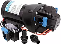 Jabsco P601J-215S-3A, ParMax HD6-12V 6GPM 40PSI Heavy Duty Freshwater Delivery Pump, Black