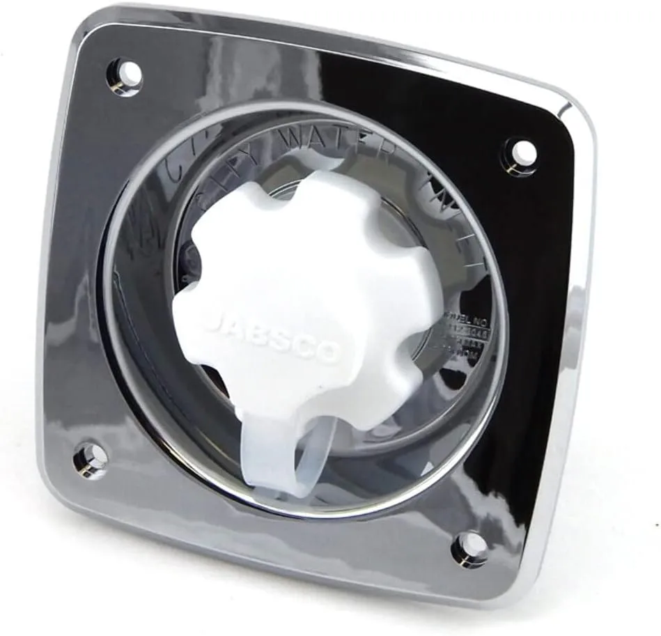 Jabsco Water Pressure Regulator - Flush Mount - Chrome - 45 psi